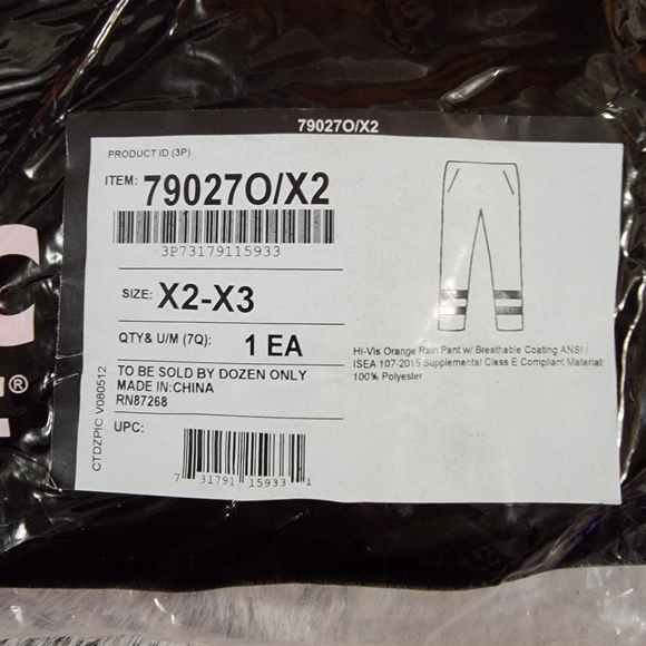 High Visibility Clothing Rain Pants - Picture 2 of 4